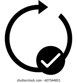 Mobile Smart Phone Auto-Rotate Vector Icon