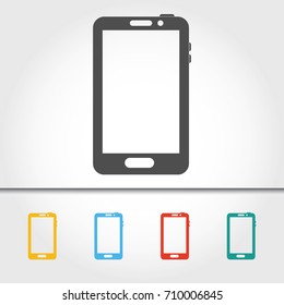 Mobile Smart Phone Single Icon Vector Illustration