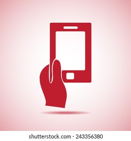 Mobile smart phone vector icon