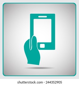 Mobile smart phone vector icon
