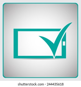 Mobile smart phone vector icon