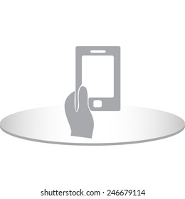 Mobile smart phone vector icon