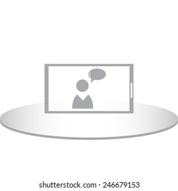 Mobile smart phone vector icon