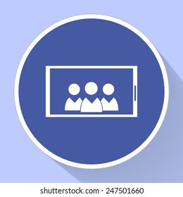 Mobile smart phone vector icon