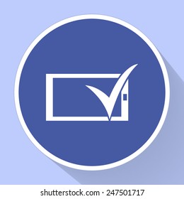 Mobile smart phone vector icon