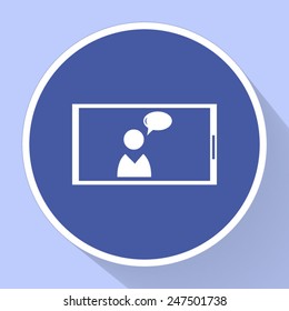 Mobile smart phone vector icon