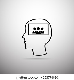 Mobile smart phone vector icon