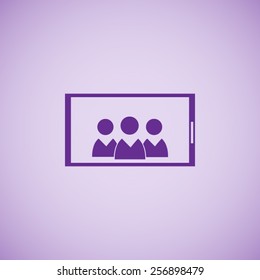 Mobile smart phone vector icon