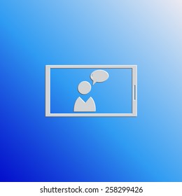 Mobile smart phone vector icon