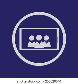 Mobile smart phone vector icon