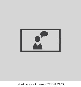 Mobile smart phone vector icon 