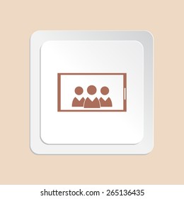 Mobile smart phone vector icon 