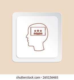 Mobile smart phone vector icon 