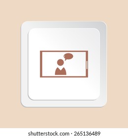 Mobile smart phone vector icon 