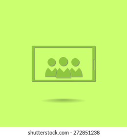 Mobile smart phone vector icon 