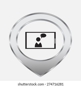 Mobile smart phone vector icon 