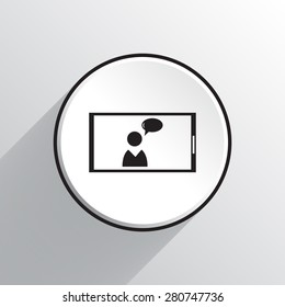 Mobile smart phone vector icon 