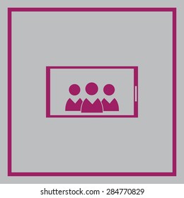 Mobile smart phone vector icon 