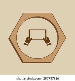 Mobile smart phone vector icon 