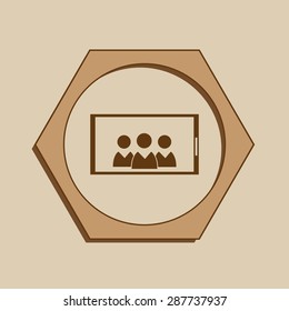 Mobile smart phone vector icon 
