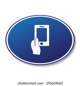 Mobile smart phone vector icon 
