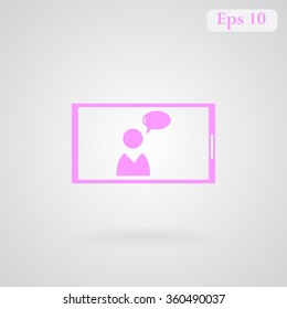 Mobile smart phone vector icon 