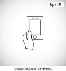 Mobile smart phone vector icon 