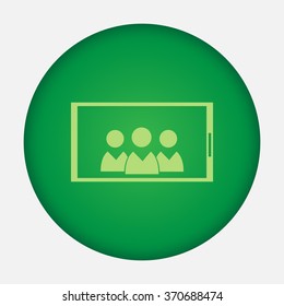 Mobile smart phone vector icon 