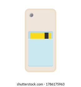 Mobile Smart Phone Wallet Vector Illustration Vector Illustration Background