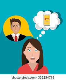 Mobile smartphone battery graphic design, vector illustration eps10
