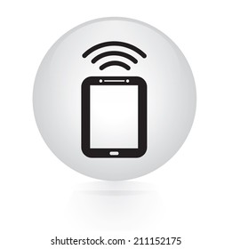 mobile smartphone button web icon 
