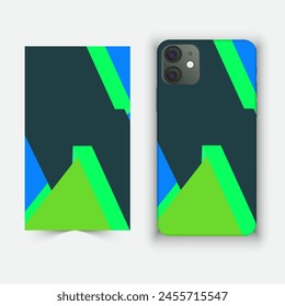 Mobile and smartphone cover and cage design with multiple color and design against white background 