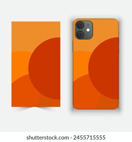 Mobile and smartphone cover and cage design with multiple color and design against white background 