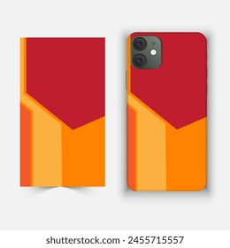 Mobile and smartphone cover and cage design with multiple color and design against white background 