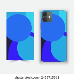 Mobile and smartphone cover and cage design with multiple color and design against white background 