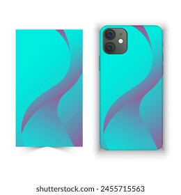 Mobile and smartphone cover and cage design with multiple color and design against white background 