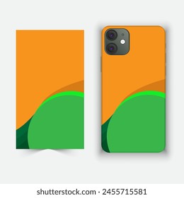 Mobile and smartphone cover and cage design with multiple color and design against white background 