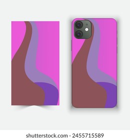 Mobile and smartphone cover and cage design with multiple color and design against white background 