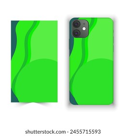 Mobile and smartphone cover and cage design with multiple color and design against white background 