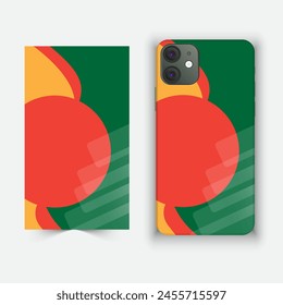 Mobile and smartphone cover and cage design with multiple color and design against white background 