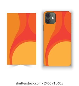 Mobile and smartphone cover and cage design with multiple color and design against white background 