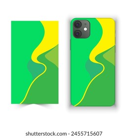 Mobile and smartphone cover and cage design with multiple color and design against white background 