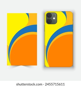 Mobile and smartphone cover and cage design with multiple color and design against white background 