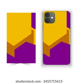 Mobile and smartphone cover and cage design with multiple color and design against white background 