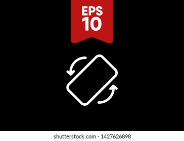 Mobile Smartphone Device Rotate Icon Symbol Vector Illustration