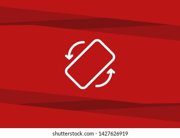 Mobile Smartphone Device Rotate Icon Symbol Vector Illustration