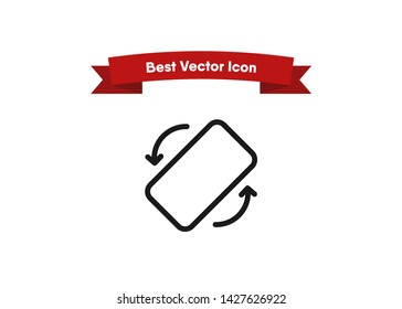 Mobile Smartphone Device Rotate Icon Symbol Vector Illustration