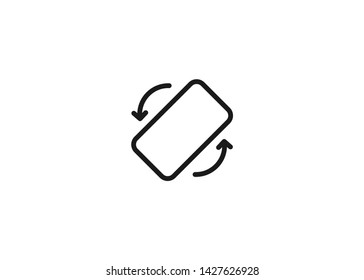 Mobile Smartphone Device Rotate Icon Symbol Vector Illustration