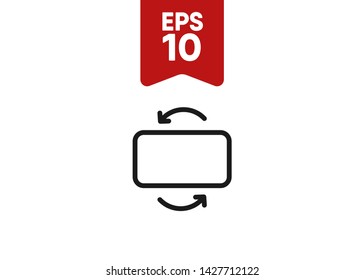 Mobile Smartphone Device Rotate Icon Symbol Vector Illustration