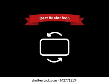 Mobile Smartphone Device Rotate Icon Symbol Vector Illustration